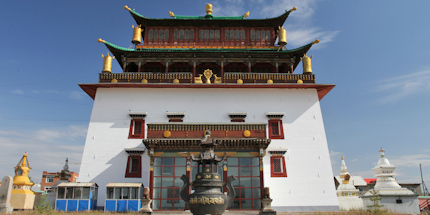 Gandan Monastery is one of Mongolia's most impressive religious buildings