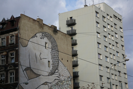 Art is creeping into the gritty Nadodrze neighbourhood