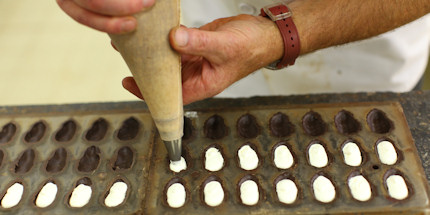 Brussels Chocolate Being Made
