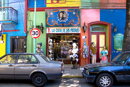 Buenos Aires' colourful La Boca neighbourhood 