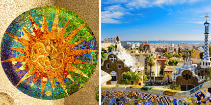Gaudí’s Barcelona - Park collage