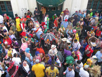 Mardi Gras crowds, New Orleans