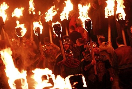 Fire? Check. Viking attire? Check. Let Up Helly Aa commence