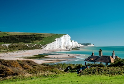 Get a better view of the white cliffs of the Seven Sisters