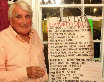 Gordon poses alongside the full list of Alternative events