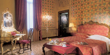 Enjoy lavish interiors at Boscolo Hotel Dei Dogi in Venice.