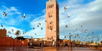 Koutoubia, the largest mosque in Marrakesh. 