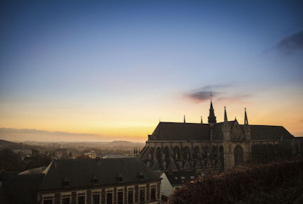 Sunset over Mons, the European Capital of Culture 2015