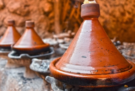 Moroccan tagines make tender and flavour-full meat dishes. 
