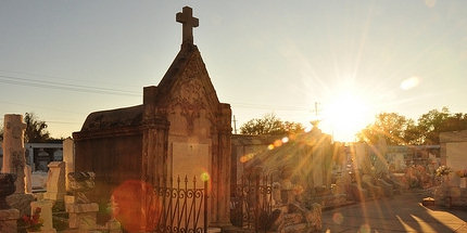 Spooky cemetery in New Orleans