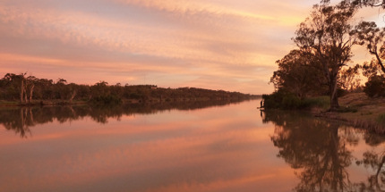 Sunset on the Murray River