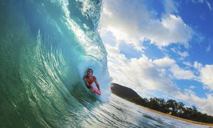 September in Hawaii is prime time for beach bums and board riders