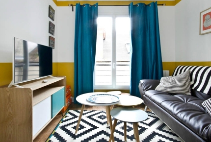 Stay at this seriously stylish flat in the heart of Montmartre