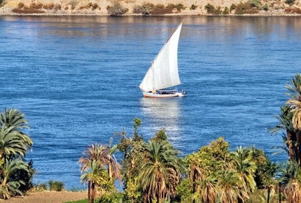 Take a traditional felucca boat for a cruise down the Nile.