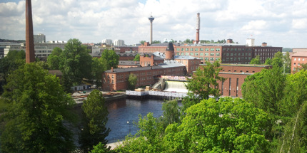 Tampere's factories dominate the skyline