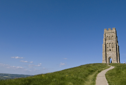 The Tor provides fantastic views of the English countryside