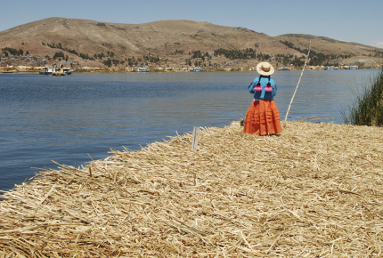 The Uru people live on manmade islands on Lake Titicaca