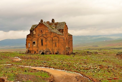 The crumbling remains of Ani succumb to the elements in Turkey