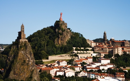 The iconic ecclesiastic cityscape of Le Puy, France