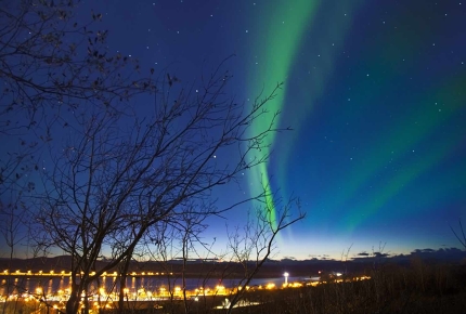 The northern lights in Kiruna, Sweden