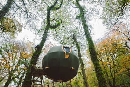 This suspended tent in Cornwall is not for sleepwalkers 