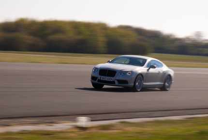 Top Gear fans zoom their way around the famous show's Test Track.