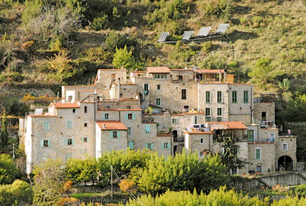 Torri Superiore is an eco-village in the Ligurian Alps