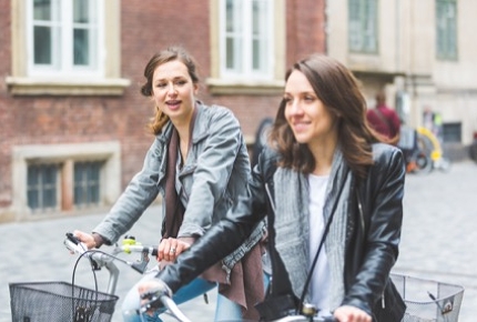 Two-wheeled commuters in Copenhagen