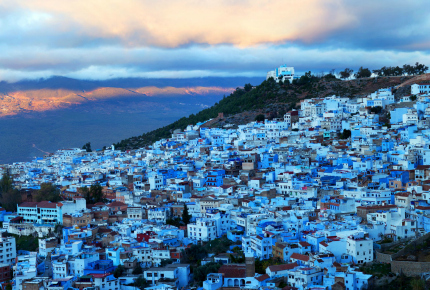 It may look blue, but our scribe finds green aplenty in Chefchaouen