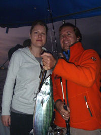 Deep-sea fishing at night with host Keke, Ceuta feature 200