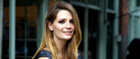 Mischa Barton in front of her new London boutique