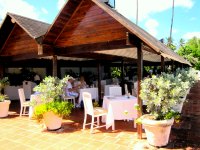 Have dinner at the French-themed restaurant