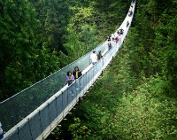Take a daring walk across the Capilano Suspension Bridge