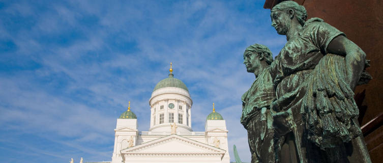 Statue in Senate Square, Helsinki