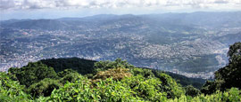 Caracas viewed from the surrounding mountains