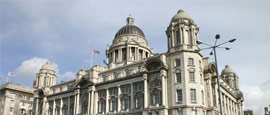 One of the Three Graces on Liverpool's waterfront