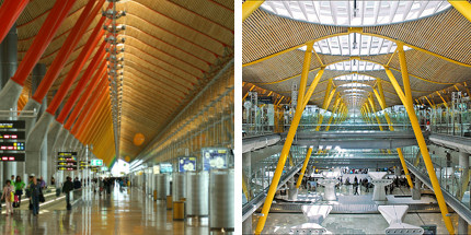 Vibrant colours at Barajas Airport 