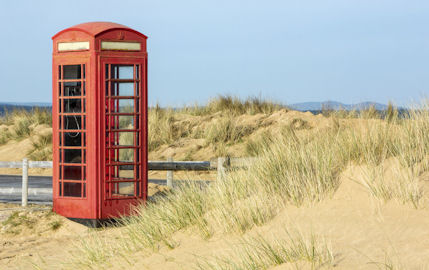 Holidaymakers can phone home to gloat from Studland Beach