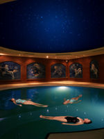 Nirvana Spa's flotation tank is packed with Dead Sea salt