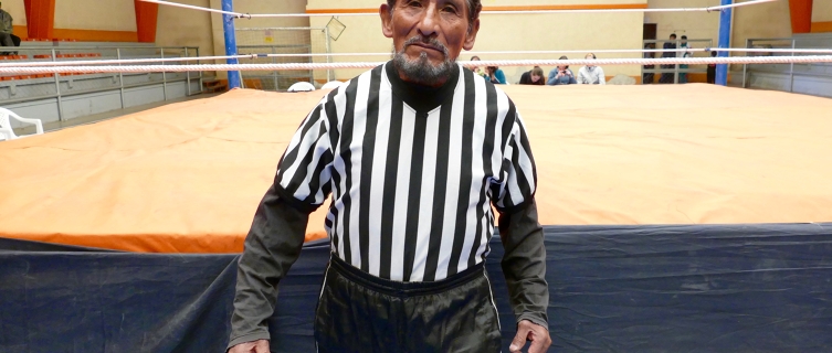 75-year-old wrestling referee Ali Farak