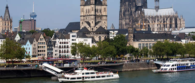 River and churches in Cologne