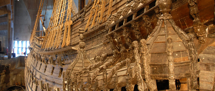Stockholm's Vasa Museum contains a warship