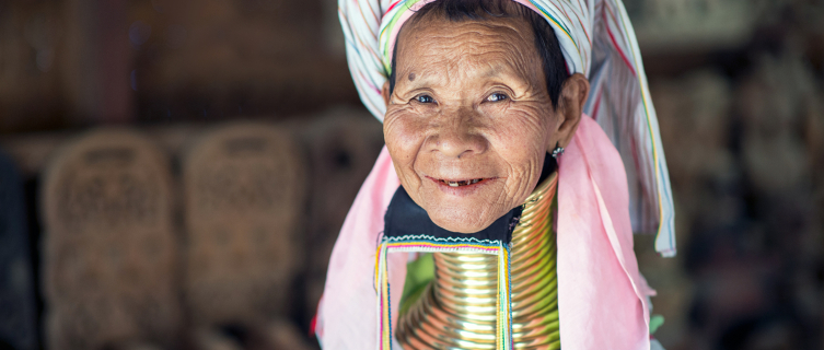 A woman from the Kayan community in Burma