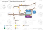 Albuquerque International Sunport map