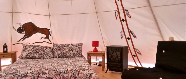 An Indian tipi: perfect for a romantic getaway with a difference