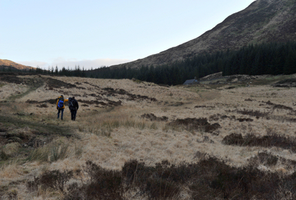 End in sight: The final stretch up to White Laggan