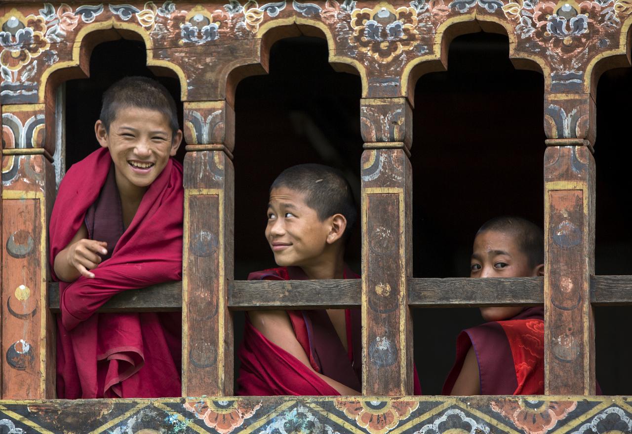 Boys in Bhutan