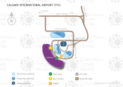 Calgary International Airport map