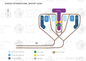 Denver International Airport map