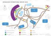 Düsseldorf Airport map
